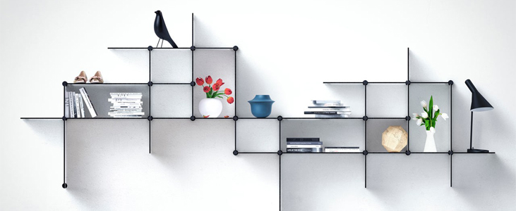 Floating Shelves on the Walls