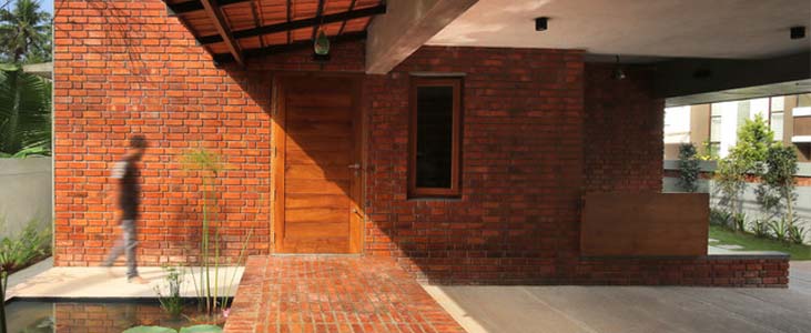 Interlocking cheap brick house