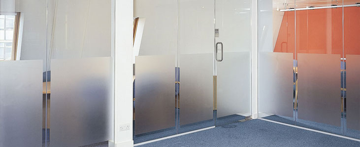Frosted glass design to protect privacy
