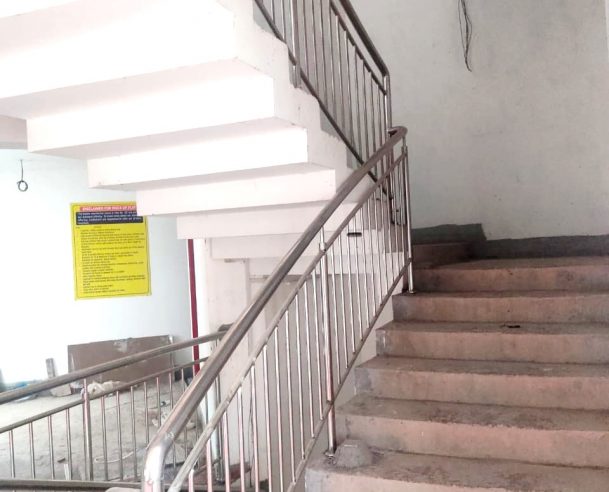 SS HANDRAIL WORK COMPLETED 2ND FLOOR TO 14TH FLOOR : 28-02-2021