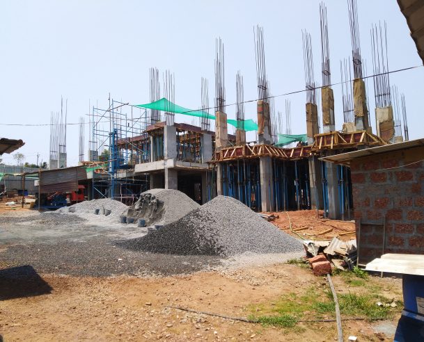 SHUTTERING WORK FOR FIRST FLOOR ROOF SLAB & BEAM 30% COMPLETED [31-03-2019]