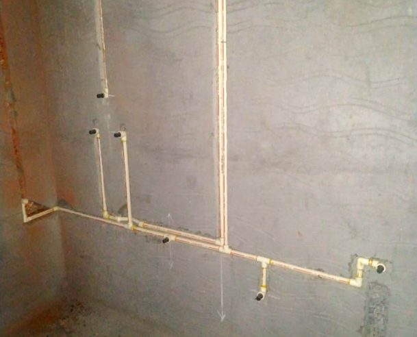 CONCEALED PLUMBING WORK IN TOILETS (2nd FLOOR) : 31-05-2021