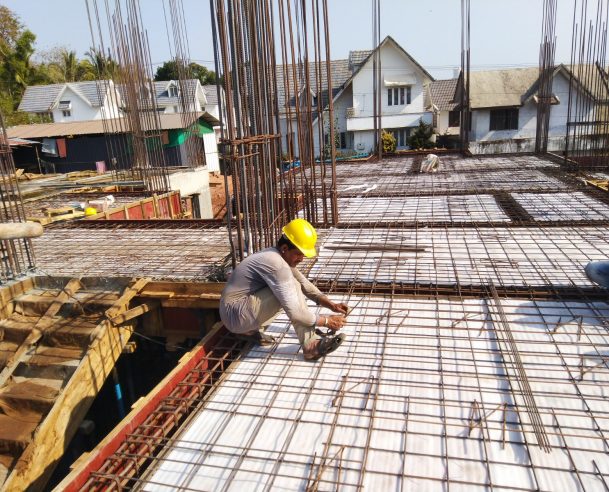 CONCRETING OF GROUND FLOOR SLAB 40% COMPLETED [28-02-2019]