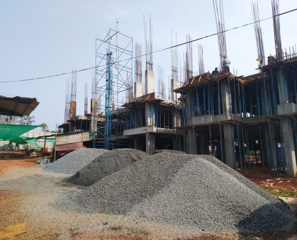 CONCRETING OF FIRST FLOOR ROOF SLAB 70% COMPLETED [30-04-2019]