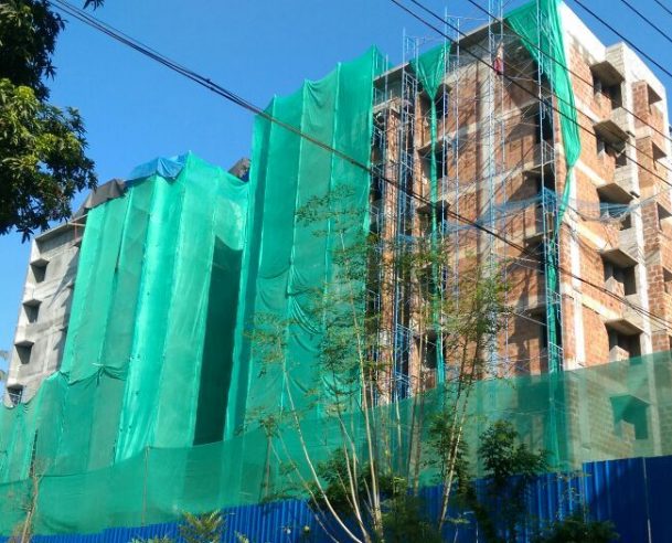 INTERNAL PLASTERING PROGRESSING AT 4TH FLOOR 15-3-2018