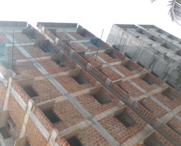 MASONRY WORK 4TH TO 7TH FLOOR COMPLETED ON 15-02-2018