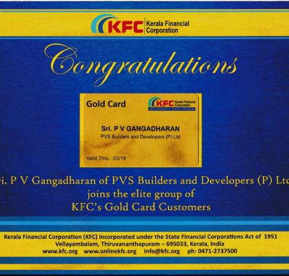 K F C Gold Card